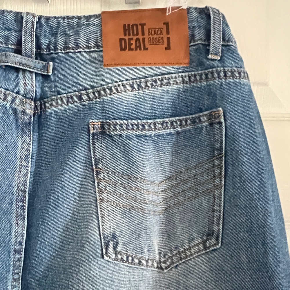 Micas Denim Button High Waist Straight Leg Jeans - Picture 13 of 16